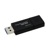 USB 3.0  64GB  Kingston  DataTraveler 70  (USB 3.0/3.2 + Type C)  чёрный