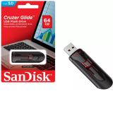USB 3.0  64GB  SanDisk  Cruzer Glide  чёрный