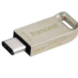 USB 3.1  32GB  Transcend  JetFlash 850S OTG  водонепроницаемая  серебро металл