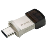 USB 3.1  32GB  Transcend  JetFlash Go 500 OTG  серебро металл (USB3.1/Lightning)