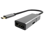 Aдаптер USB 3.1 Type-Cm --> DP(f) , 4K@60Hz, PD charging, Aluminum Shell, VCOM <CU453> (1/72)