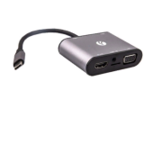Aдаптер USB3.1 Type-CM-->HDMI +VGA+3XUSB +PD charging+TF+AUDIO,Aluminum Shell, VCOM <CU425> (1/72)
