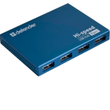 HUB DEFENDER SEPTIMA SLIM 7 портов, USB2.0(адаптер 2А) (1/100)