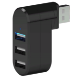 USB-HUB RITMIX CR-2301, черный, USB 2.0, 3 порта (1/100)