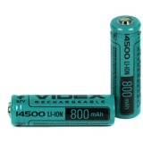 Батарейки VIDEX 14500 800mAh bulk/1pcs 3.7V без защиты (1/50/600)