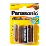 Батарейки PANASONIC LR6 Alkaline Power (4 бл) (48/240)
