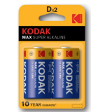 Батарейки KODAK MAX  LR20  BL2 (KD-2)   (20/100/4000)