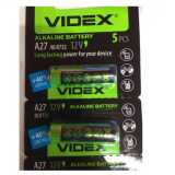 Батарейки VIDEX A27 5BL, 12V (5/50/500)