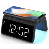 Беспроводное зарядное устройство, 10 Вт с функцией часов, будильника и подсветкой,ARC Smart Buy (SBP