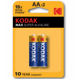 Батарейки KODAK MAX  LR6  BL2 (KAA-2)   (40/200/13000)