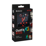 Гарнитура DEFENDER OutFit B725, черный+красный, Bluetooth, беспроводная (1/90)