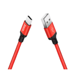 Кабель USB - 8 pin HOCO X14 Times speed, 2.0м, круглый, 2.0A, ткань, цвет: красный (1/33/330)