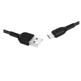 Кабель USB - 8 pin HOCO X20, 1.0м, круглый, 2.1A, силикон, цвет: чёрный (1/30/300)