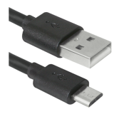 Кабель DEFENDER USB08-10BH USB2.0, черный, AM-MicroBM, 3м (1/100)