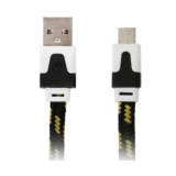 Кабель RITMIX RCC-211, черный, USB 2.0 - micro USB, тканевая оплетка, 1 м. (1/50)