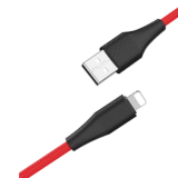 Кабель USB - Apple 8 pin HOCO X32 Excellent, 1.0м, круглый, 2.0A, силикон, цвет: красный
