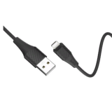 Кабель USB - Apple 8 pin HOCO X32 Excellent, 1.0м, круглый, 2.0A, силикон, цвет: чёрный