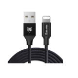 Кабель USB - микро USB Baseus CAMYW-B01 Yiven, 1.5м, круглый, 2A, ткань, в переплёте, цвет: чёрный (