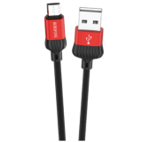 Кабель USB - микро USB Borofone BX28 Dignity, 1.0м, круглый, 3.0A, силикон, цвет: красный (1/360)