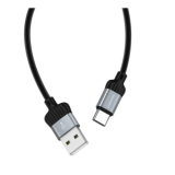 Кабель USB - микро USB Borofone BX28 Dignity, 1.0м, круглый, 3.0A, силикон, цвет: чёрный, с серой вс
