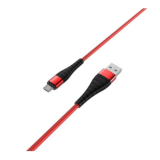Кабель USB - микро USB Borofone BX32 Munificent, 1.0м, круглый, 5.0A, нейлон, цвет: красный (1/360)