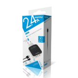 Сетевое зарядное устройство SMARTBUY BLAST, черное, поддержка Quick Charge 3.0, glance, 18W, 3 USB +