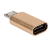 Адаптер BLAST BMC-607, Micro USB - Type-C, золото, USB 2.0, 480 Мбит/сек, блистер (1/20/200)