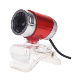 Web-камера CBR CW 830M Red,  0,3 МП, раз. видео 640х480, USB 2.0, встр. микрофон, ручная фокусировка