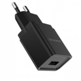 Блок питания сетевой 1 USB Borofone, BA19A, Nimble, 1A, пластик, цвет: чёрный (65/260)