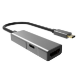 Aдаптер USB 3.1 Type-Cm -->HDMI A(f) 4K@60Hz, Aluminum Shell, VCOM<CU423T>(1/72)