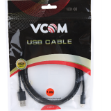 Кабель USB2.0 Am --> micro-B 5P, 1.0м , черный VCOM <VUS6945-1M> (1/160)
