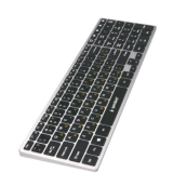 Клавиатура беспроводная Gembird KBW-2, Bluetooth, 4 устройства,106 кл., ножничный механизм, бесшумна