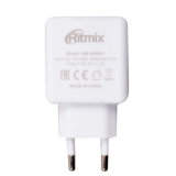 Сетевое зарядное устройство RITMIX RM-3031QC,12В, 2А, белый, (1/84)