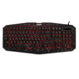 Клавиатура CBR KB 870 Armor, USB, черная, игровая, 3 цвета подсветки (1/10)