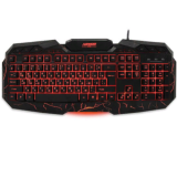 Клавиатура CBR KB 875 Armor, USB, черная, игровая, 3 цвета подсветки (1/10)