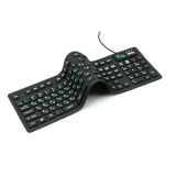 Клавиатура DIALOG KFX-05U  Flex, черная, гибкая, USB (1//10)