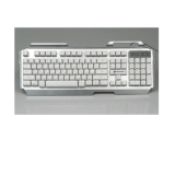 Клавиатура DIALOG KGK-25U, Gan-Kata, серебро, игровая, с подсветкой 3 цвета , корпус металл, USB (1/