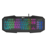 Клавиатура игровая RITMIX RKB-550 Black,USB, многоцветная подсветка, 104 кл,, мембранная, кабель 1,5
