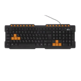 Клавиатура RITMIX RKB-151, черная/оранжевая, USB (1/20)