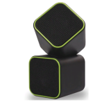 Колонки SmartBuy, 2.0, Cute, чёрные/зелёные, USB (1/60)