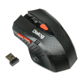 Мышь DIALOG MROP-09U, черная, USB, беспроводная, 6 кнопок + ролик прокрутки (1/40)