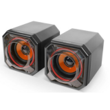 Колонки 2.0, CBR CMS 498 Orange, питание USB, 2х5 Вт (10 Вт RMS), пластик, кабель 1,2 м, чёрный-оран