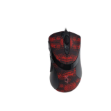 Мышь A4 XL-740K черный/красный лазерная (3600dpi) USB игровая (6but)