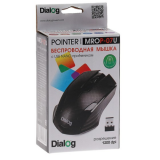 Мышь DIALOG Pointer Optical MOP-07U, черная, USB, проводная, 3 кн., + колесо прокрутки (1/100)