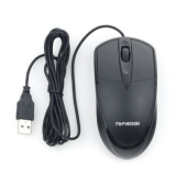 Мышь Гарнизон GM-225XL, USB, чип- Х, чёрный, 2м, 1000 DPI, 2кн.+колесо-кнопка, кабель 2м