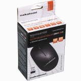 Мышь MRON-02U BLACK Nakatomi Navigator RF 2.4G Optical - 6 кнопок + ролик прокрутки, USB, черная (1/