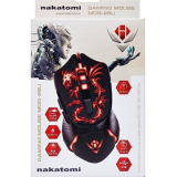 Мышь Nakatomi Gaming MOG-25U , черная, USB,  игровая, 6 кнопок+ролик, 7-ми цветная подсветка (1/4/48