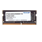 Оперативная память  8Gb DDR4 2666Mhz Patriot SO-DIMM (PSD48G266681S) 8 Гб, DDR-4, 21300 Мб/с, CL19-1