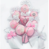 Набор Ёлочных шаров "Розовая нежность"