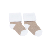 Носочки Littlebloom 1, махровые, Бежевые с белым, р. 3-4 см.